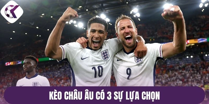 Kèo châu Âu có 3 sự lựa chọn