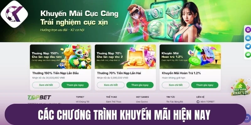 Các chương trình khuyến mãi hiện nay