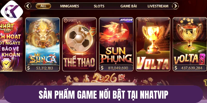 Sản phẩm game nổi bật tại Nhatvip