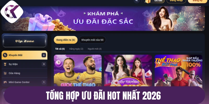 Tổng hợp ưu đãi hot nhất 2026
