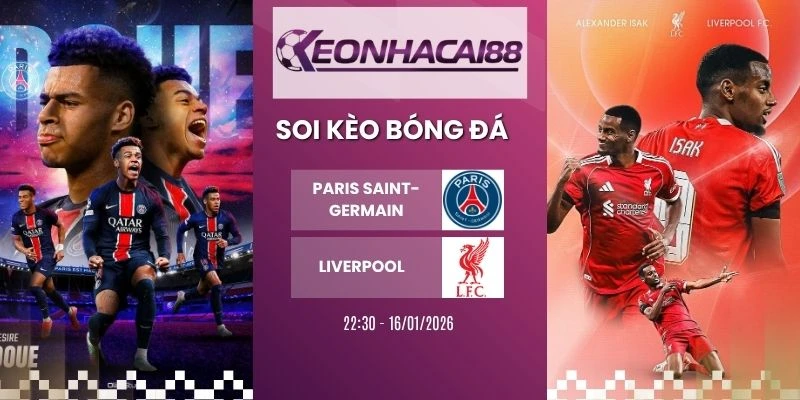 Kèo nhà cái Paris Saint-Germain vs Liverpool - C1, 09/04/2026